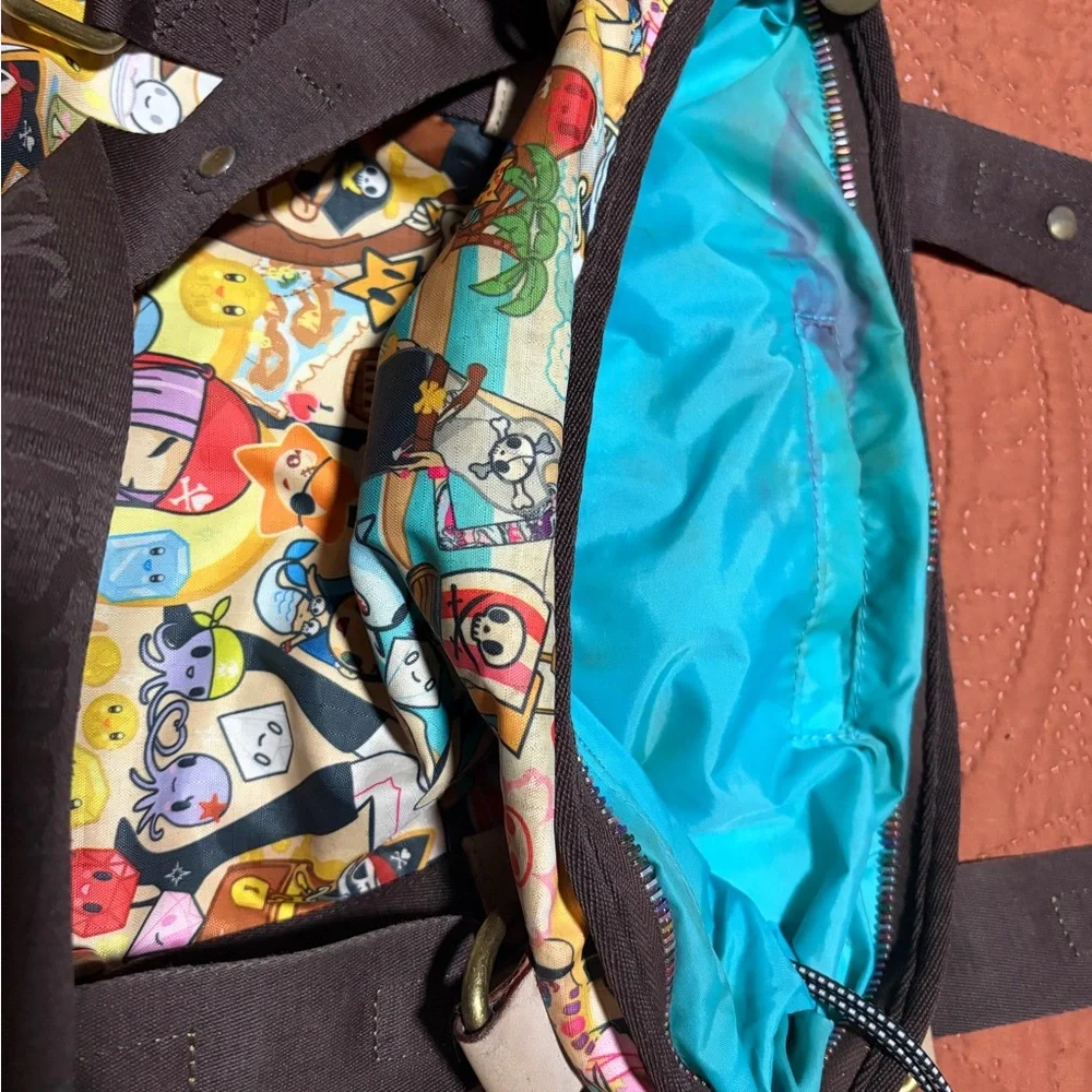 Tokidoki x LeSportsac Pirate Print Shoulder Bag Purse-Rare Collab - Picture 7 of 8